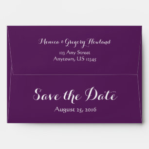 A7 5x7 Plum Purple Enregistrer Les Enveloppes De D