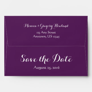 A7 5x7 Plum Purple Enregistrer Les Enveloppes De D
