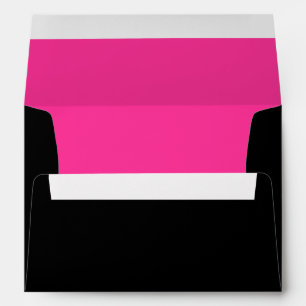 A7 Black and Hot Pink Colour Combo Envelopes