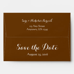 A7 Chocolat Brown 5x7 Enregistrer Les Enveloppes D