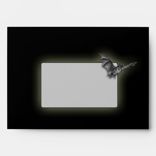 A7 Enveloppe d'invitation à l'Halloween victorienn (Devant)