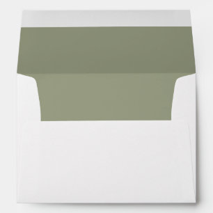A7 Enveloppes Mariages (Sage Green) Adresse de ret