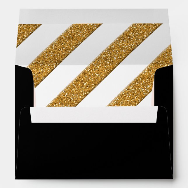 A7 Wedding Envelopes Script Forever Love Glitter (Back (Bottom))