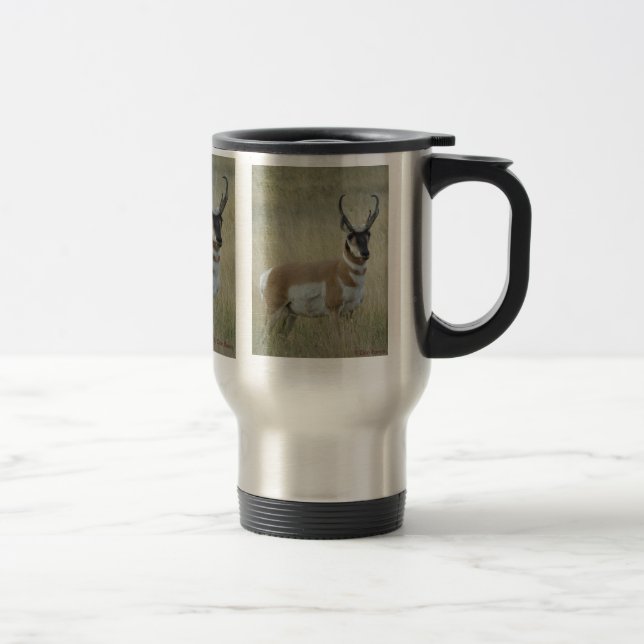 A9 Pronghorn Antelope Travel Mug (Right)