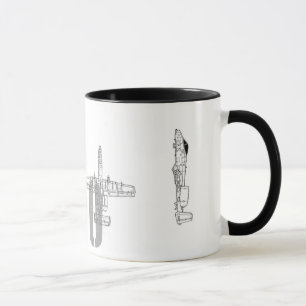 A-10 Blueprint Mug