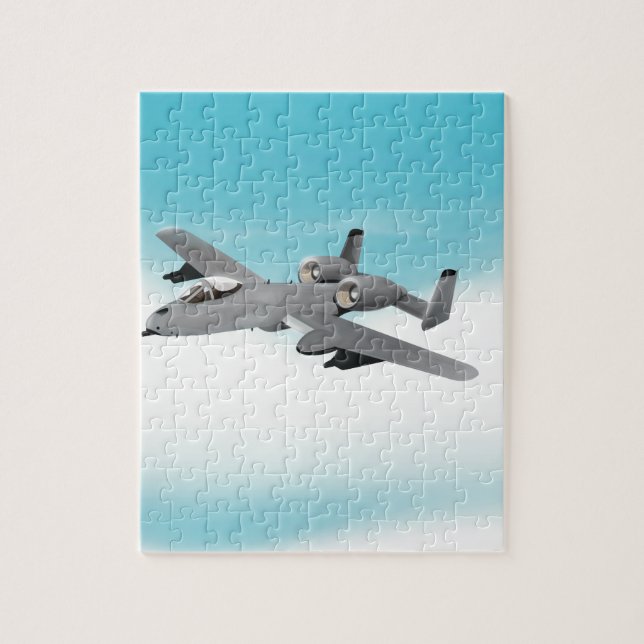 A-10 Bomber Aircraft Jigsaw Puzzle (Vertical)