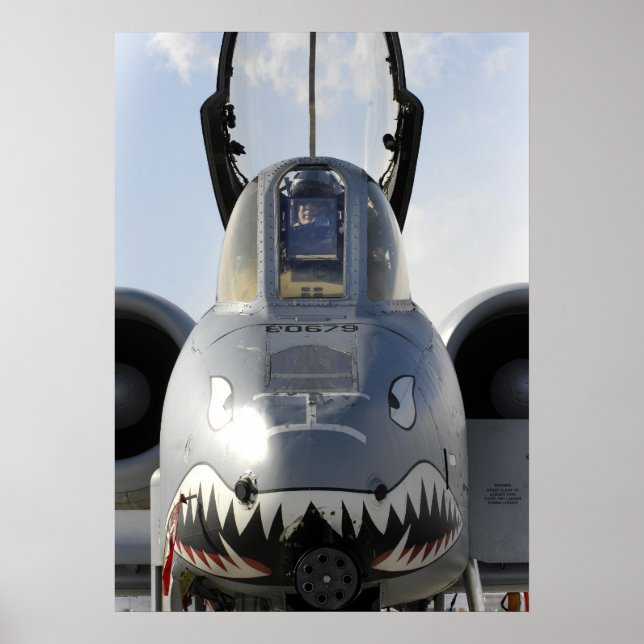 A-10 Thunderbolt II Aircraft Poster (Front)