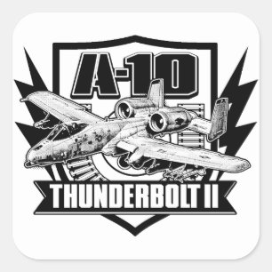A-10 Thunderbolt II Classic Round Sticker Sticker