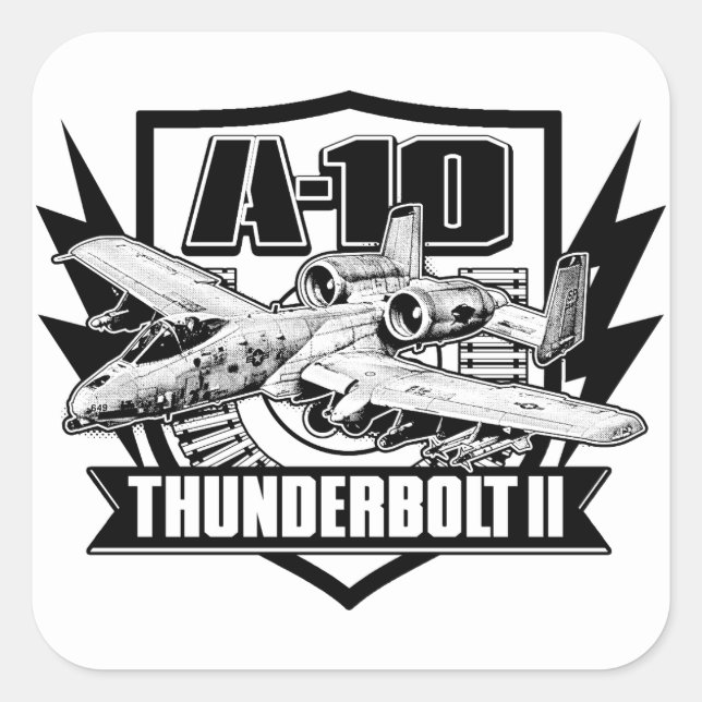 A-10 Thunderbolt II Classic Round Sticker Sticker (Front)