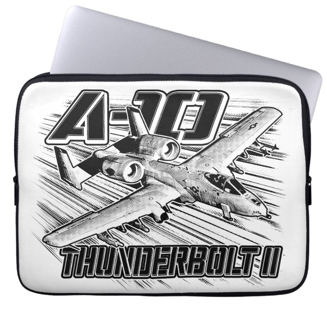 A-10 Thunderbolt II Laptop Sleeve Electronics Bag (Front)