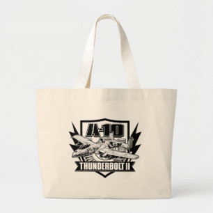A-10 Thunderbolt II Large Tote Bag Tote Bag