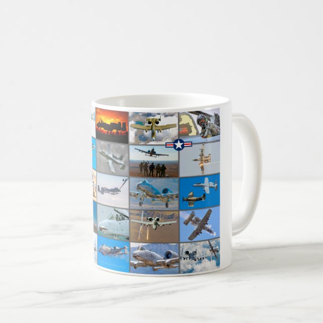 A-10 THUNDERBOLT II “MONTAGE” COFFEE MUG (Front Right)