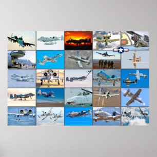 A-10 THUNDERBOLT II “MONTAGE” POSTER