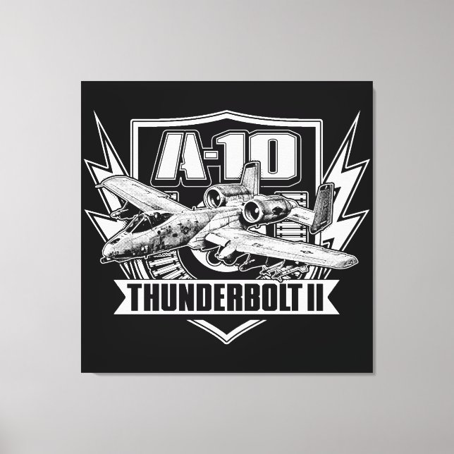 A-10 Thunderbolt II Stretched Canvas Print (Front)