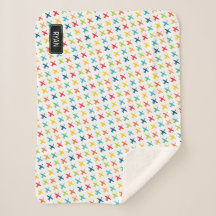 A-10 Warthog Attack Jet Custom Name Sherpa Blanket