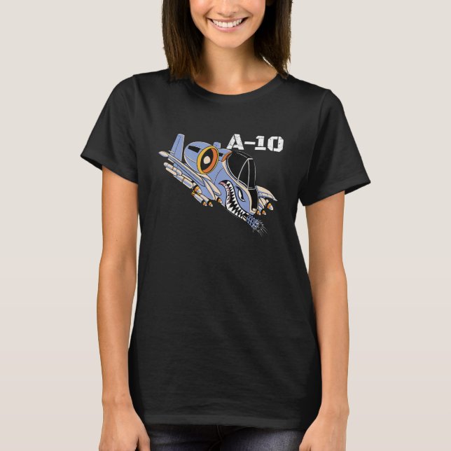 A-10 Warthog Military Airplane A10 Thunderbird A10 T-Shirt (Front)