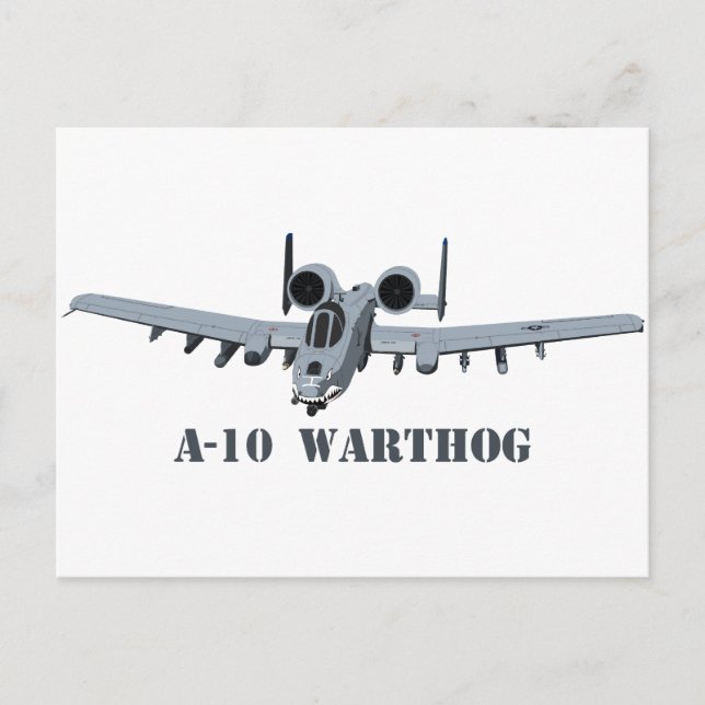 A-10 Warthog Postcard (Front)