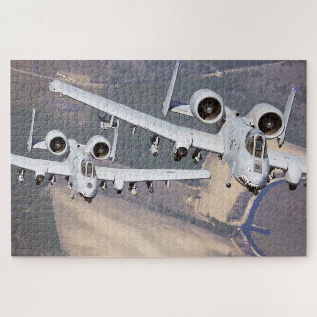 A-10C Thunderbolt II Attack Fighter Jigsaw Puzzle (Horizontal)
