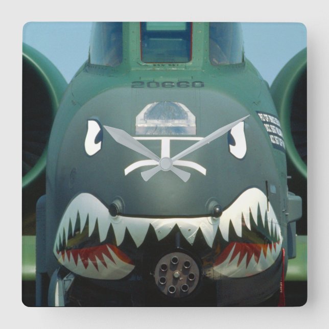 A-10C THUNDERBOLT II SQUARE WALL CLOCK (Front)