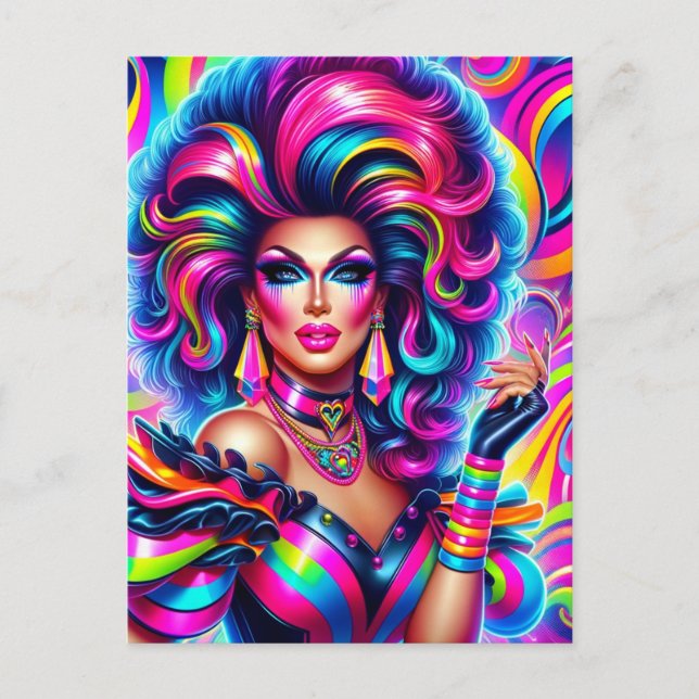 A 1980s Drag Queen Postcard (Front)