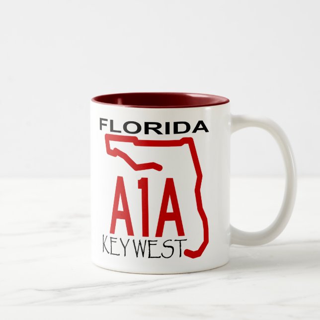 A-1-A Key West Two-Tone Coffee Mug (Right)