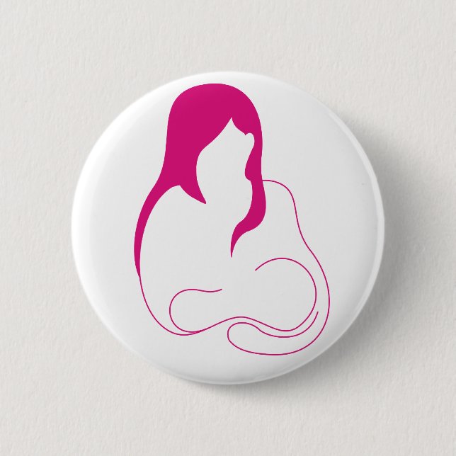 a 2 inch round button (Front)