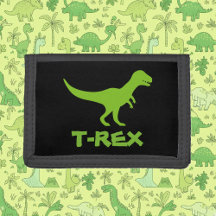 Portefeuille d'argent de dinosaure du