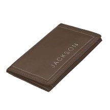 Portefeuille - Nom personnalisé Brown