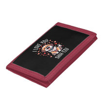Portefeuille triplé - Avec Design I Love Shih Tzu