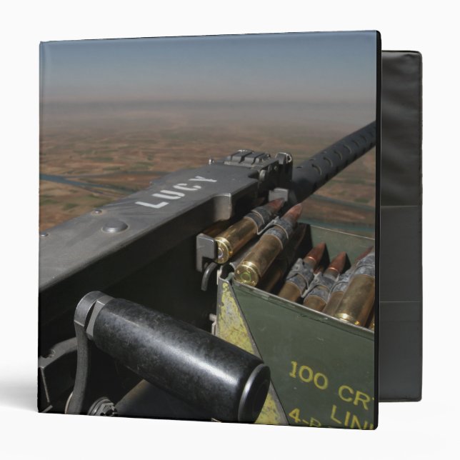 A 50 calibre machine gun binder (Front/Inside)