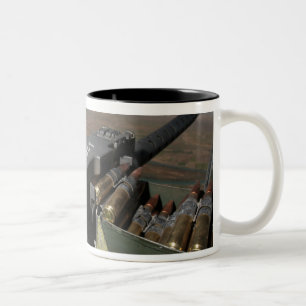 A 50 calibre machine gun Two-Tone coffee mug