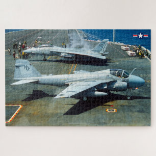 A-6E INTRUDER and F-14 TOMCAT (20x30 INCH) Jigsaw Puzzle