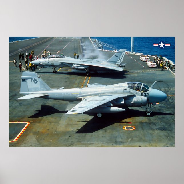 A-6E INTRUDER and F-14 TOMCAT Poster (Front)
