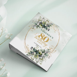 À 80 Ans Eucalyptus Boho Classeur à Anneaux