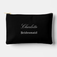 Élégante pochette d'accessoires noir de femme de m