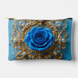 À Accessoires 💙 Ornement en Or Rose Bleu pour Pochette de Maqui