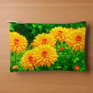 À Accessoires Pochette Chrysanthèmes Jaunes