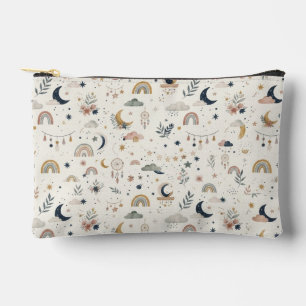 À Accessoires Pochette de Maquillage Bohème Céleste  Lune et Éto