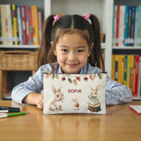 Pochette de nom aquarelle Woodland Friends