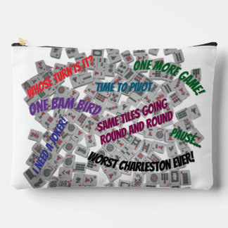 À Accessoires Pochette de tuiles de Mahjong avec dictons