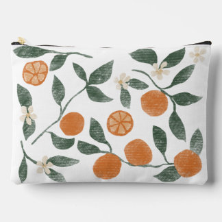 À Accessoires Pochette de Zipper Oranges - Grande