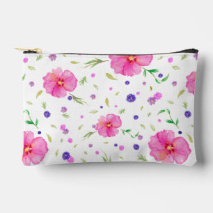 À Accessoires Pochette Fleur sauvage rose pour maman