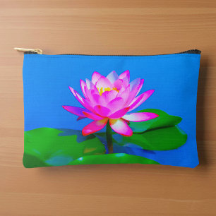 À Accessoires Pochette Lotus Rose