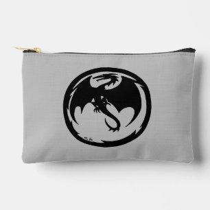 À Accessoires Pochette noire Dragon gris