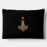 Pochette noire Gold Thor Hammer