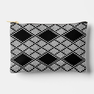 À ACCESSOIRES POCHETTE PETIT ACCESSOIRE EN MAILLE ARGYLE NOIR