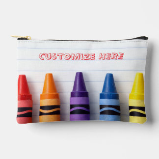 À Accessoires Pochette zippée avec cahier et crayons