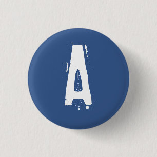 "A" Alphabet Collectable (#2) 1 Inch Round Button