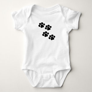 A Animal Paw Prints Baby Bodysuit