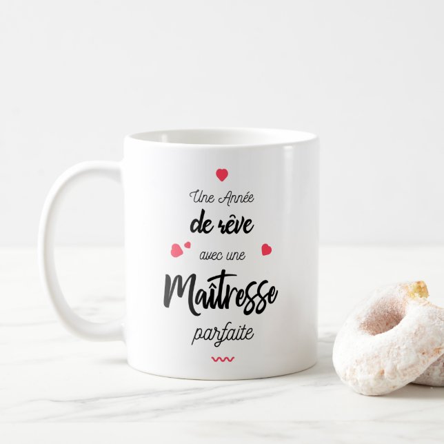 A année of rêve with mistress coffee mug (With Donut)